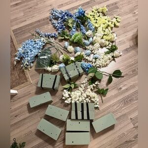 faux florals wedding decor